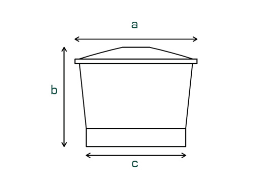 Special Sized - V Shape Tank With A Complete Open Top